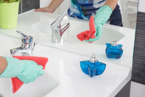 Professional carpet cleaning appointment booking confirmation scene